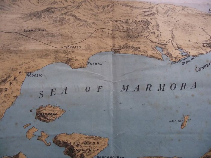Sea of Marmora - Positions of the British Fleet - Illustrated London News 1878