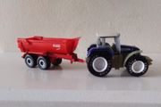 Power Tractor and Siku Krampe Half Pipe Tipping Trailer