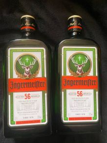 Jagermeister empty bottles