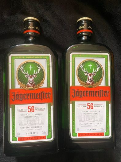 Jagermeister empty bottles