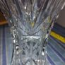 vintage cut crystal flower vase, Image 4