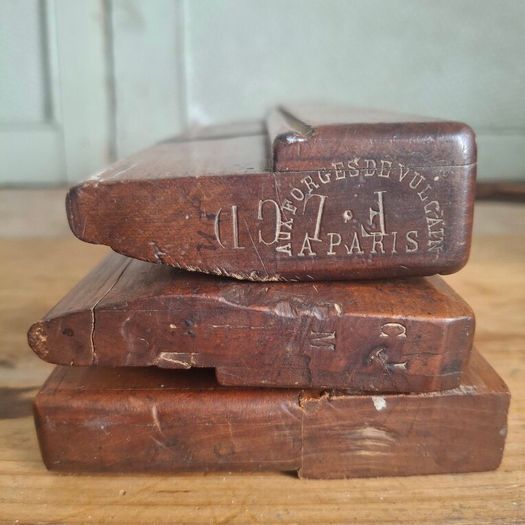 3 Antique French Moulding Planes