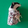 Handmade Felt Badger Figurine Image 3