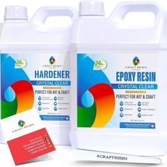 NEW SALE | Resin 4L Epoxy Resin Kit - Crystal Clear Epoxy Resin Kit & Hardener for DIY Art, Mold Casting, Wood, Jewelry Making