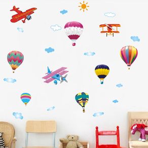 PVC Balloons Removable Kids Room Window Art Mural Wall Sticker Decal