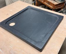 Black Textured Shower Tray
