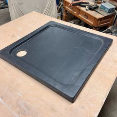 Black Textured Shower Tray