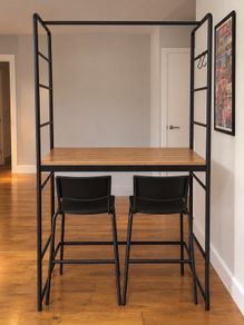 Kitchen island table and two stools