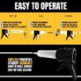 BRAND NEW Portable Caulking Gun Compact Sealing Gun Paint Sealant Corner Filling Tool for Doors Windows Image 4
