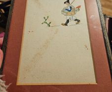 Set of 4 Small Folk Style Pictures