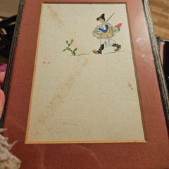 Set of 4 Small Folk Style Pictures