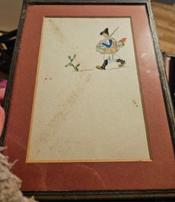 Set of 4 Small Folk Style Pictures