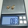 Irish Hallmarked 9ct Gold Two-Tone Knot Stud Earrings  Dublin Assay Image 3