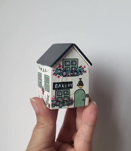Handcrafted tiny wooden house!
