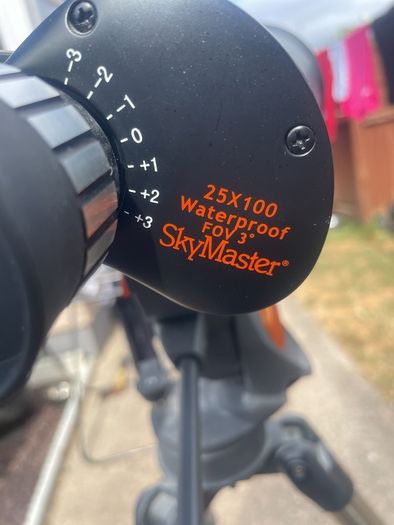 tripod and binoculars