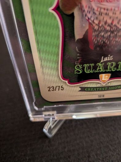Luis Suarez Liverpool FC Topps Total Football Greatest Show card /75