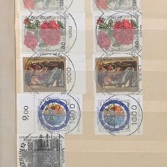 1983-5 Germany Black 16 Page Stamp Stockbook with a fine range of German Commemoratives (often two examples) all superb cto with Berlin date stamp.