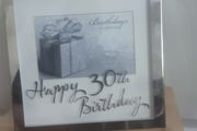 Photo Frame/A 30th Birthday Chrome Photo Frame by 'Juliana'