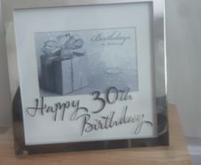 Photo Frame/A 30th Birthday Chrome Photo Frame by 'Juliana'