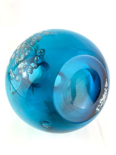 Mid Century deep blue Schott Zwiesel Florida Glass Vase