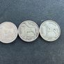 3 Silver Half Crowns Image 2