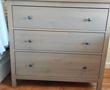 Grey/brown Solid Wood Chest of Drawers