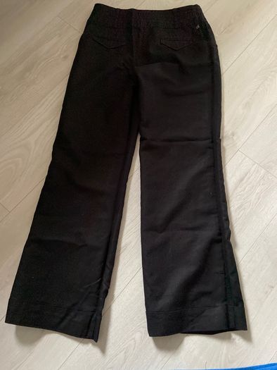 Savida Black Limen Mix Wide Leg Trousers Size 10