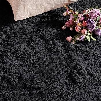 Homeware Fluffy Bedroom Rug Small Beige Area Rugs 50x80 cm for Living Room Plush Carpet Modern Soft Shaggy Pile Faux Fur Rug for Home
