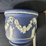 Antique blue jasperware planter Image 3