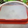 e Creuset Large Cast Iron Roasting Dish - Cerise Red (40cm) Image 4