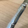 Vintage Danish silver and steel sauce ladle Image 8