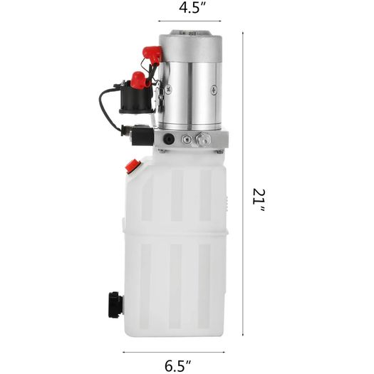 Hydraulic Pump 12v Single Action Hydraulic Pump Dump Trailer Hydraulic Pump Single Acting Hydraulic Pump 7 Quart Hydraulic Pump Single Acting Dump Truck Hydraulic Pump