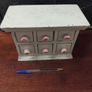 Small Set of drawers wood and ceramic Image 3