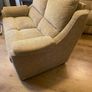 Pair of Parker Knoll 2 seater sofas with matching footstool Image 4