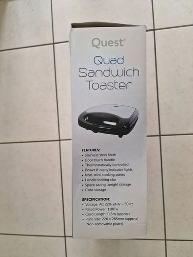 Quest 4 Slice Toastie Maker
