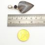 Vintage 925 Sterling Silver Dendritic Agate & Smoky Quartz Pendant Image 9