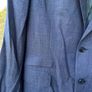 Zara Man Suits Collection Tailored Blue Textured Blazer Jacket Size EU 54 USA 44 Image 3