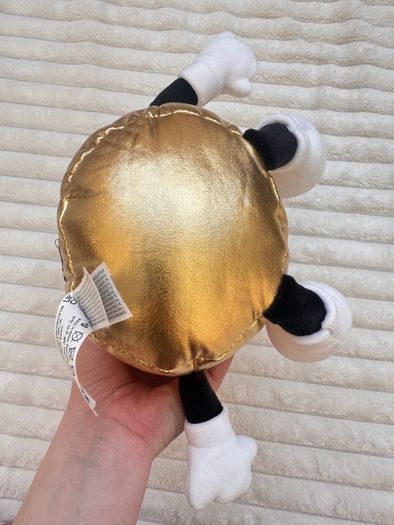 Gold Energy Drink Metallic Plush approx. 30 cm. Used Please see photos