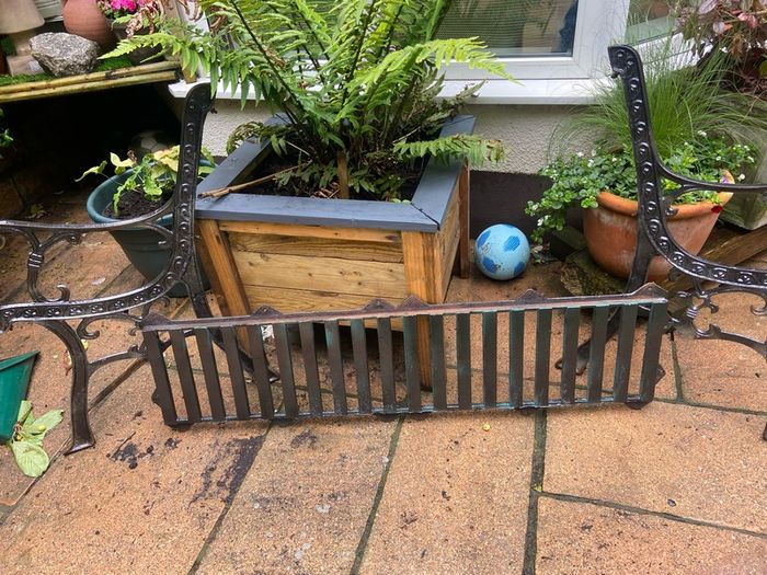 Garden bench.