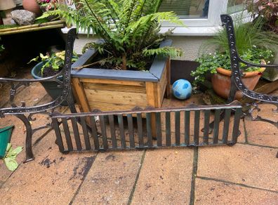 Garden bench.