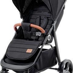 Grande Plus Stroller Pushchair for Toddlers from Birth to 22 kg, Extra-Large Hood, Lie-Flat Position, Folding with one Hand, Shock Absorption on All Wheels, Black