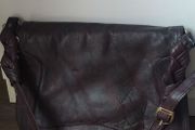 Vintage Genuine Leather Accordion Crossbody Bag