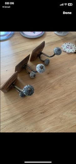 coat hanger decorative ceramic knob