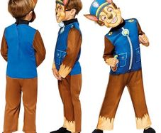 Paw Patrol Chase Mask Costume for boy Cartoons, Paw Patrol, Marshall, Chase - Costume for kids accessory fancy dress & props for Halloween, carnival & parties