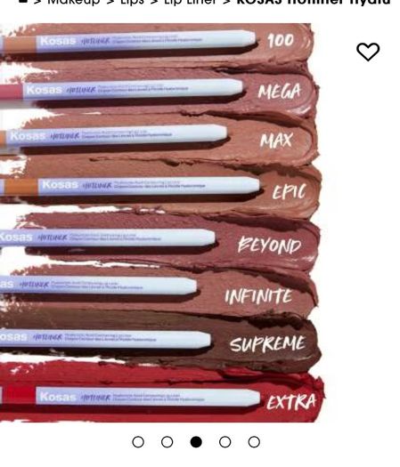 Kosas hotliner hyaluronic acid contouring lip liner in extra