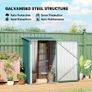 Garden Shed 3.3 x 3.4ft Lean To Steel with Locking Door Image 3