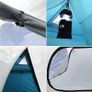 3-4 Person Dome Camping Tent, Double layer, Full Waterproof Holiday Family 3-4 Man Tent, Easy to Set Up for Outdoors Hiking Fishing Traveling Beach Vacation Image 5