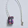 Brand New 18ct White Gold Mystic Topaz Solitaire Pendant & Chain Image 4