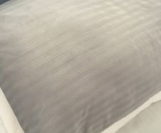 Grey Stripe Double Duvet Set