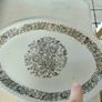 Set of six vintage French plates/soup plates and matching platter Image 9